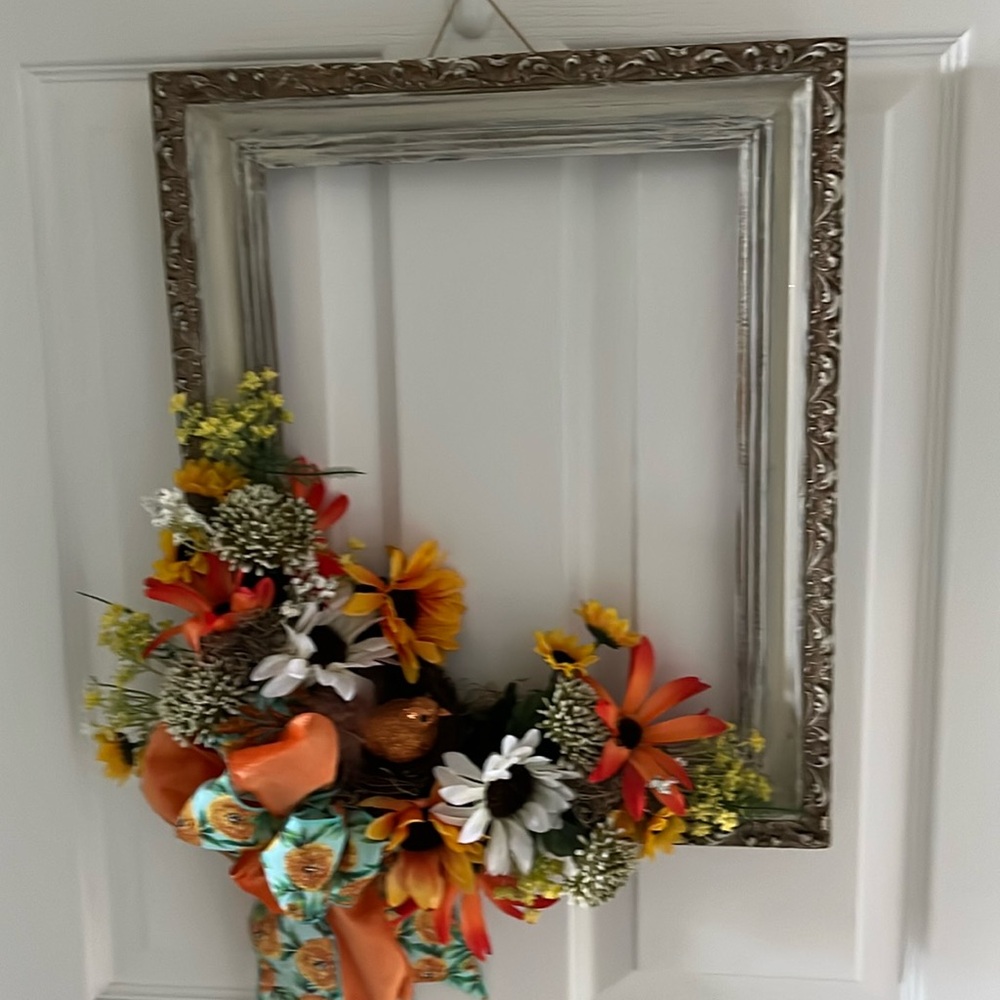 Vintage Frame Wreath